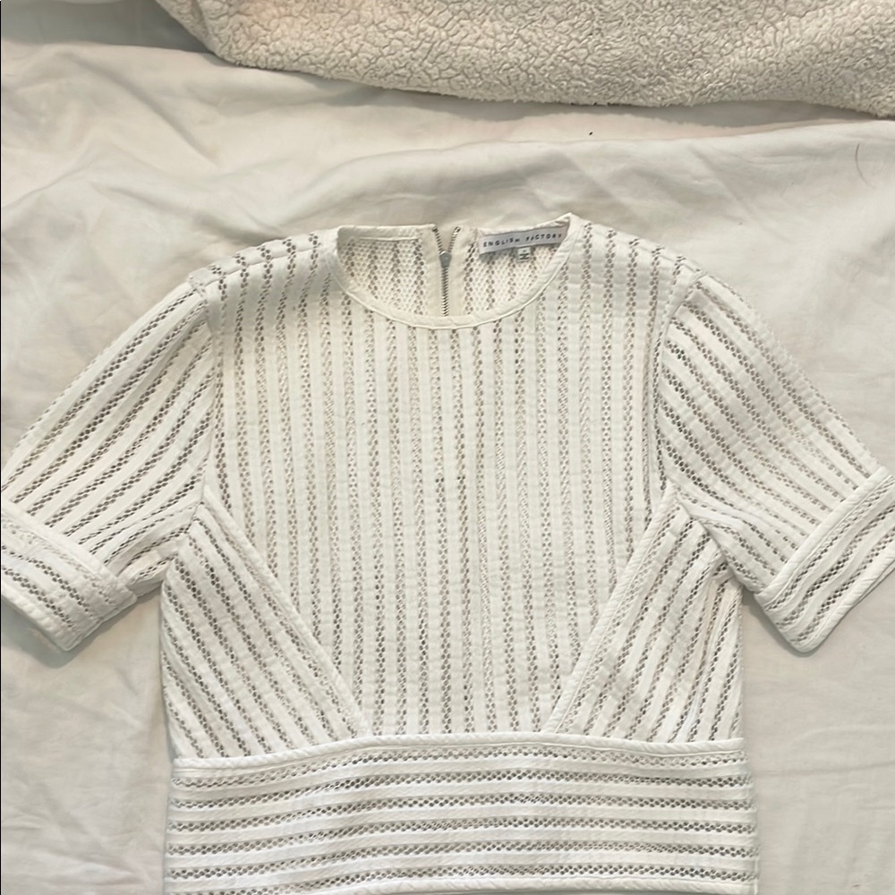 Textured Knit Top- English Factory size small
